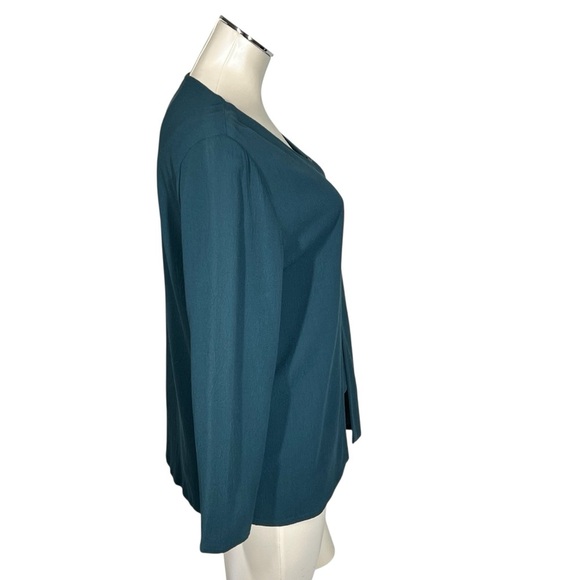 EILEEN FISHER Teal Green Two Piece Cami Cardigan Set Women's Size PS - Picture 6 of 16